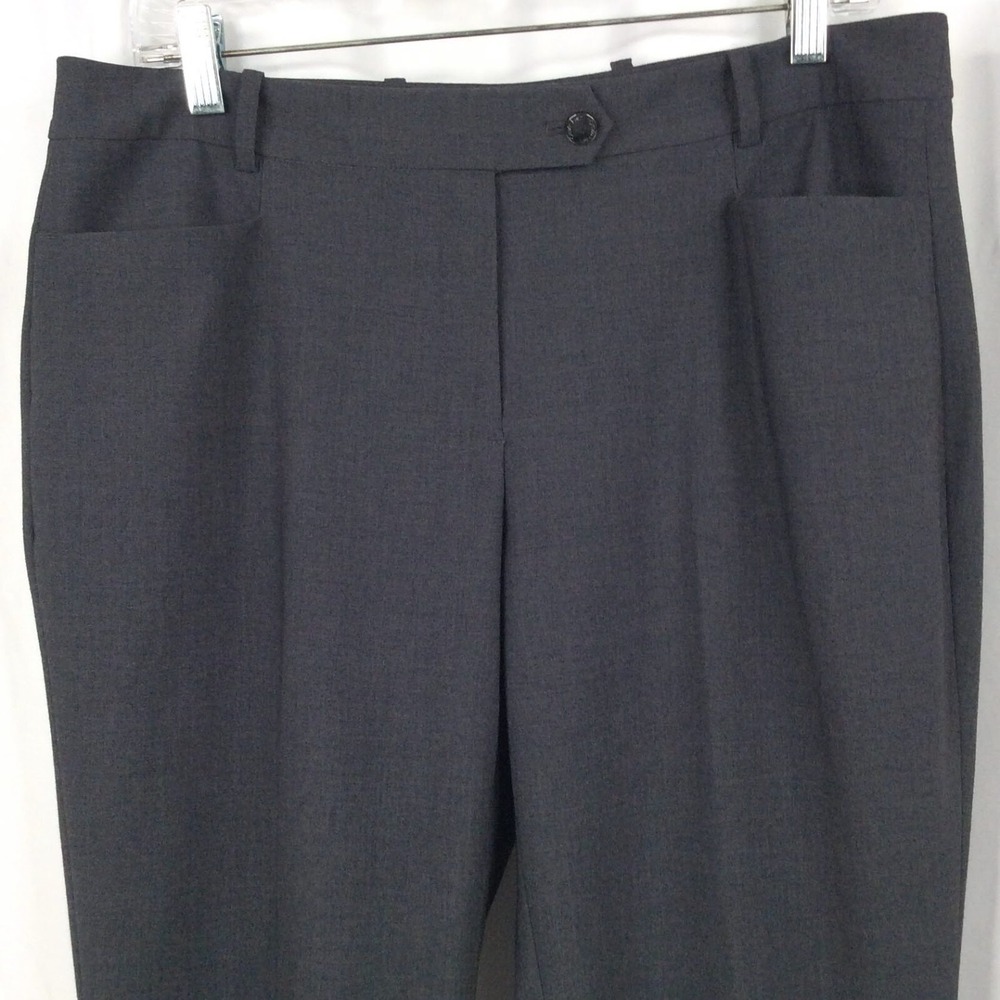 Calvin Klein Modern Fit Dress Pants Womens Size 10 Gray Straight Leg - Picture 3 of 7